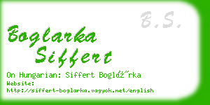 boglarka siffert business card